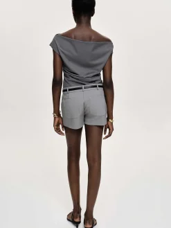 Source Unknown Hauts-Haut Drape Asymetrique, Anthracite