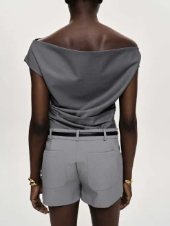 Source Unknown Hauts-Haut Drape Asymetrique, Anthracite