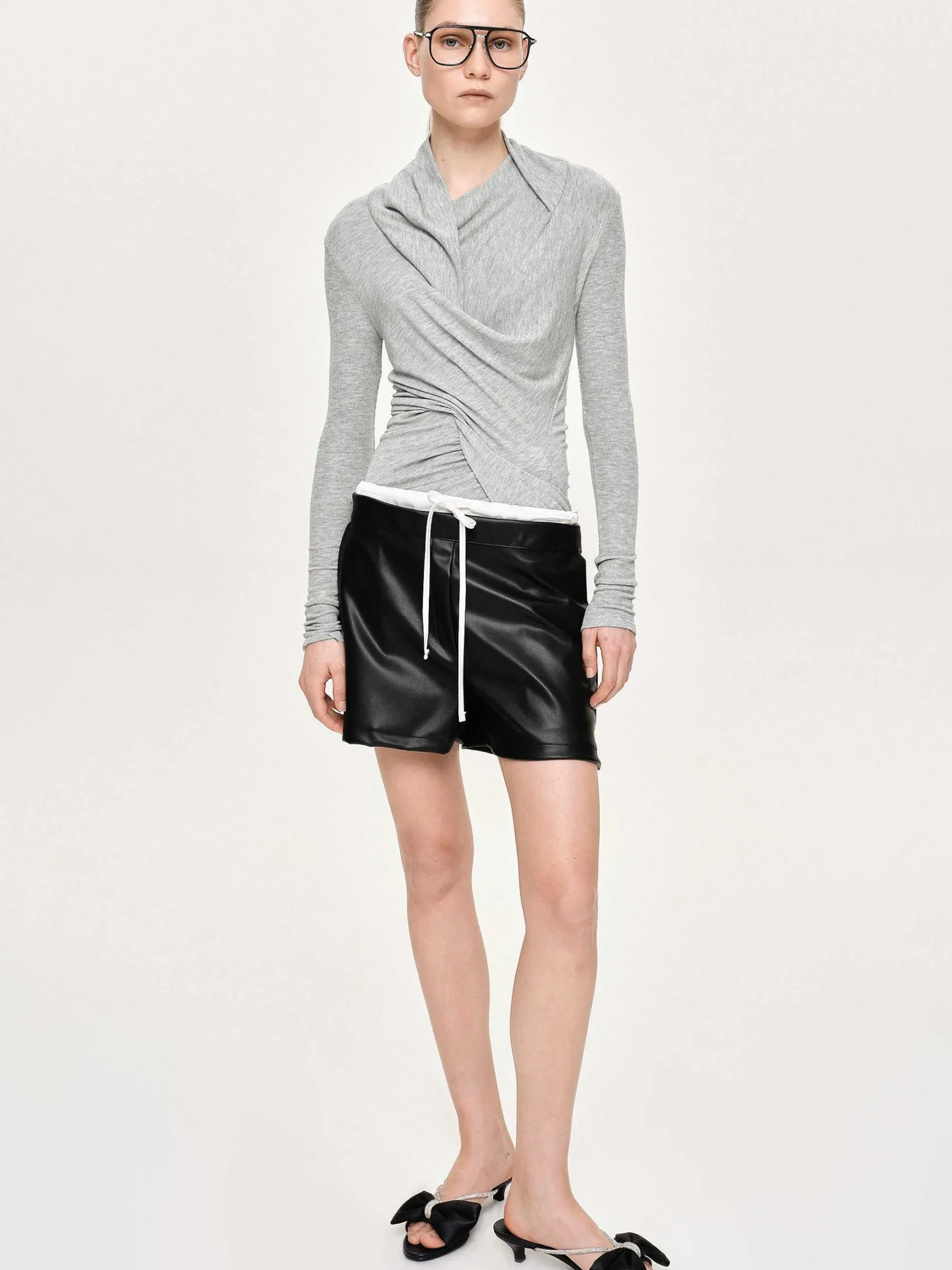 Source Unknown Hauts-Haut Drape Asymetrique Folgore, Gris
