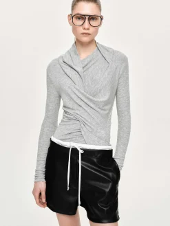 Source Unknown Hauts-Haut Drape Asymetrique Folgore, Gris