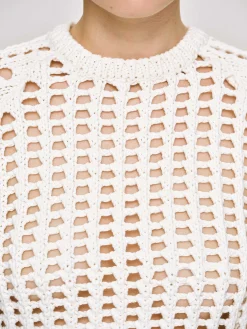 Source Unknown Vêtements-Haut En Tricot Reef Net, Ivoire