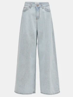 Source Unknown Vêtements-Jean Coupe Oversize, Delavage Bleu Clair