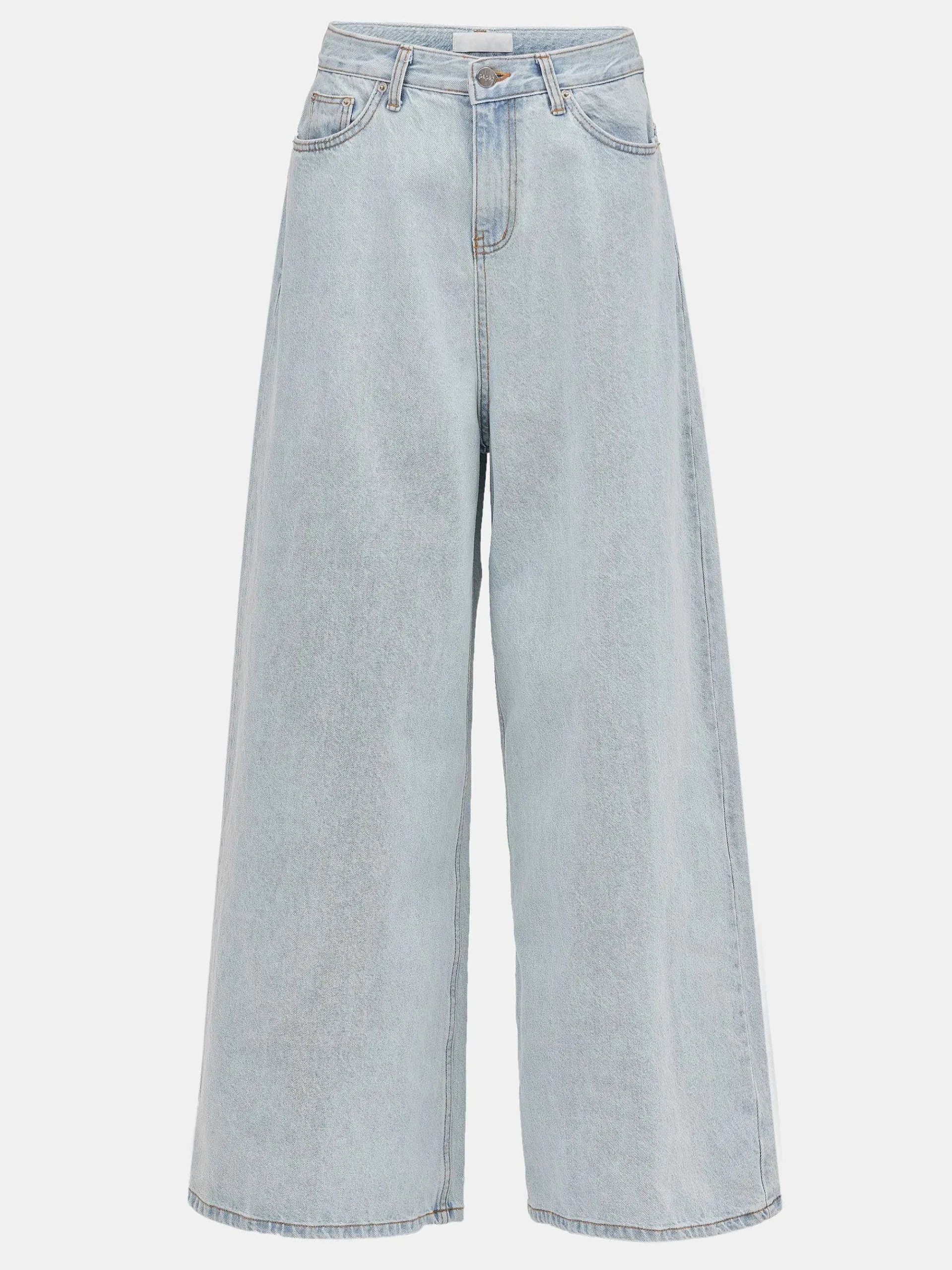 Source Unknown Jean-Jean Coupe Oversize, Delavage Bleu Clair