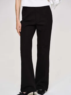 Source Unknown Vêtements-Jean Evase A Jambe Longue, Noir