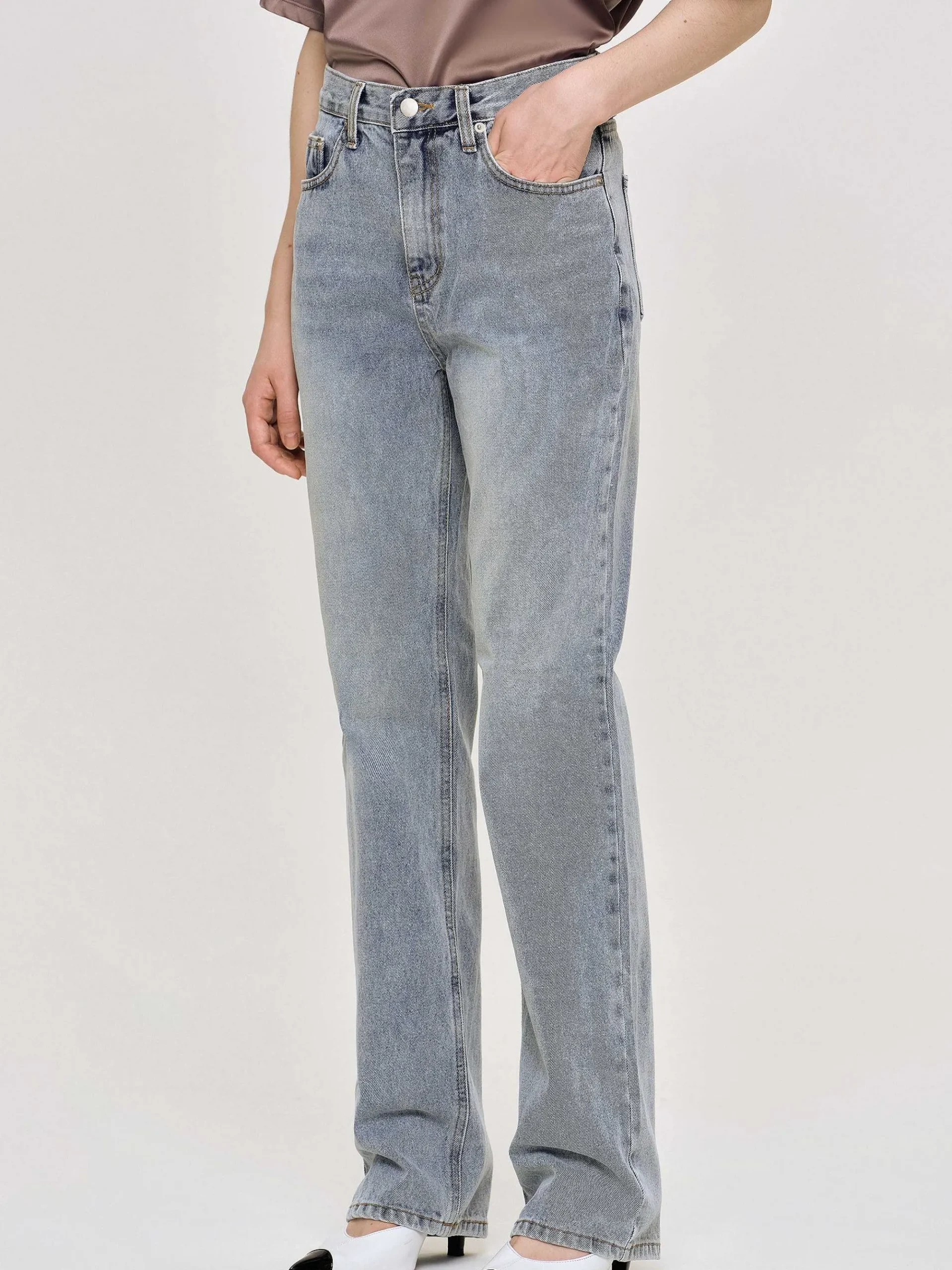 Source Unknown Jean-Jean Long Taille Haute, Bleu Cendre