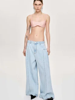 Source Unknown Jean-Jean Oversize Double Face, Bleu Clair