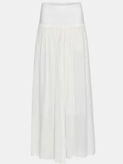 Source Unknown Vêtements-Jupe Longue Taille Basse Ocelia, Blanc