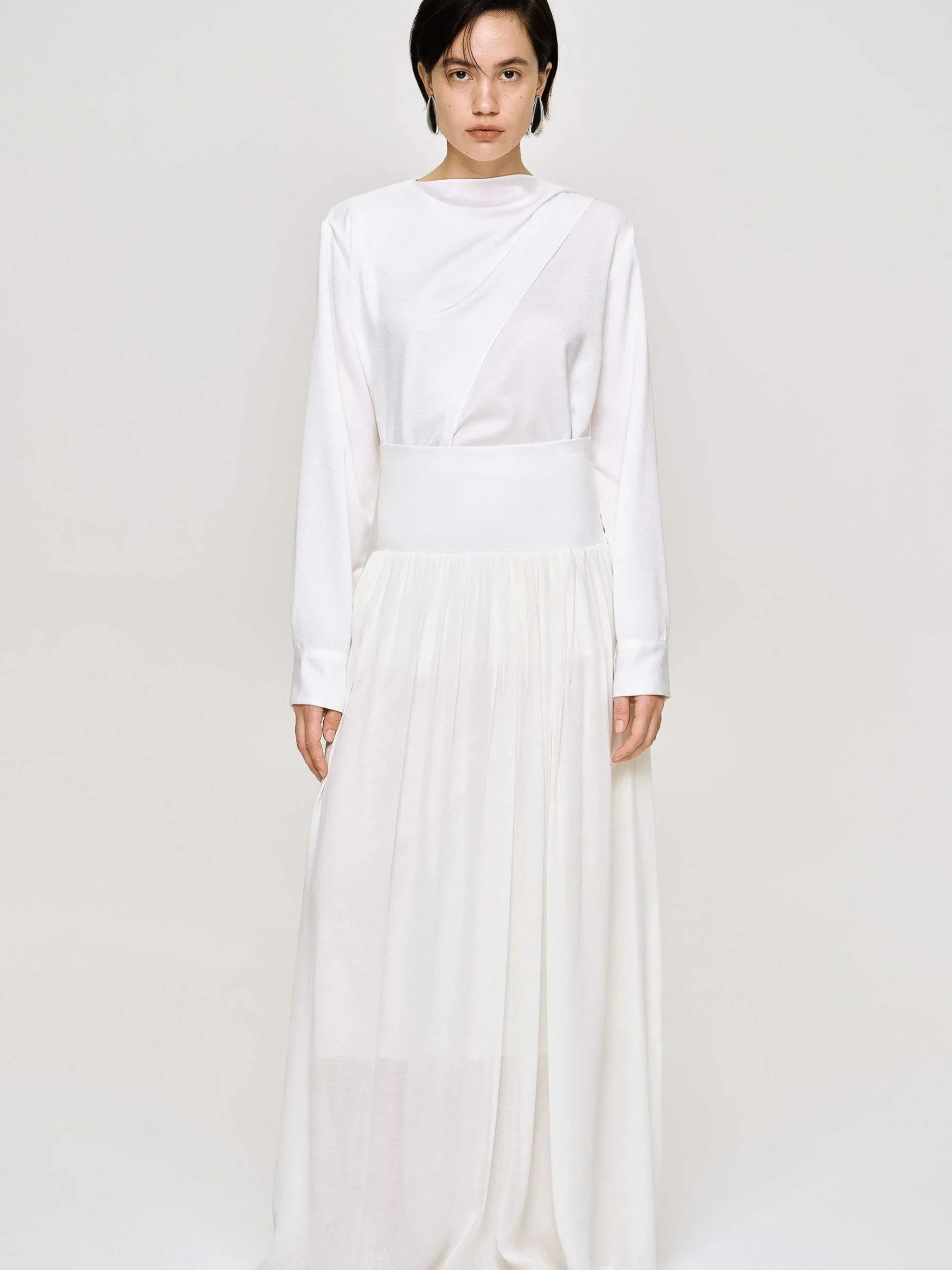 Source Unknown Bas-Jupe Longue Taille Basse Ocelia, Blanc