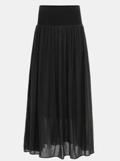 Source Unknown Vêtements-Jupe Longue Taille Basse Ocelia, Noir