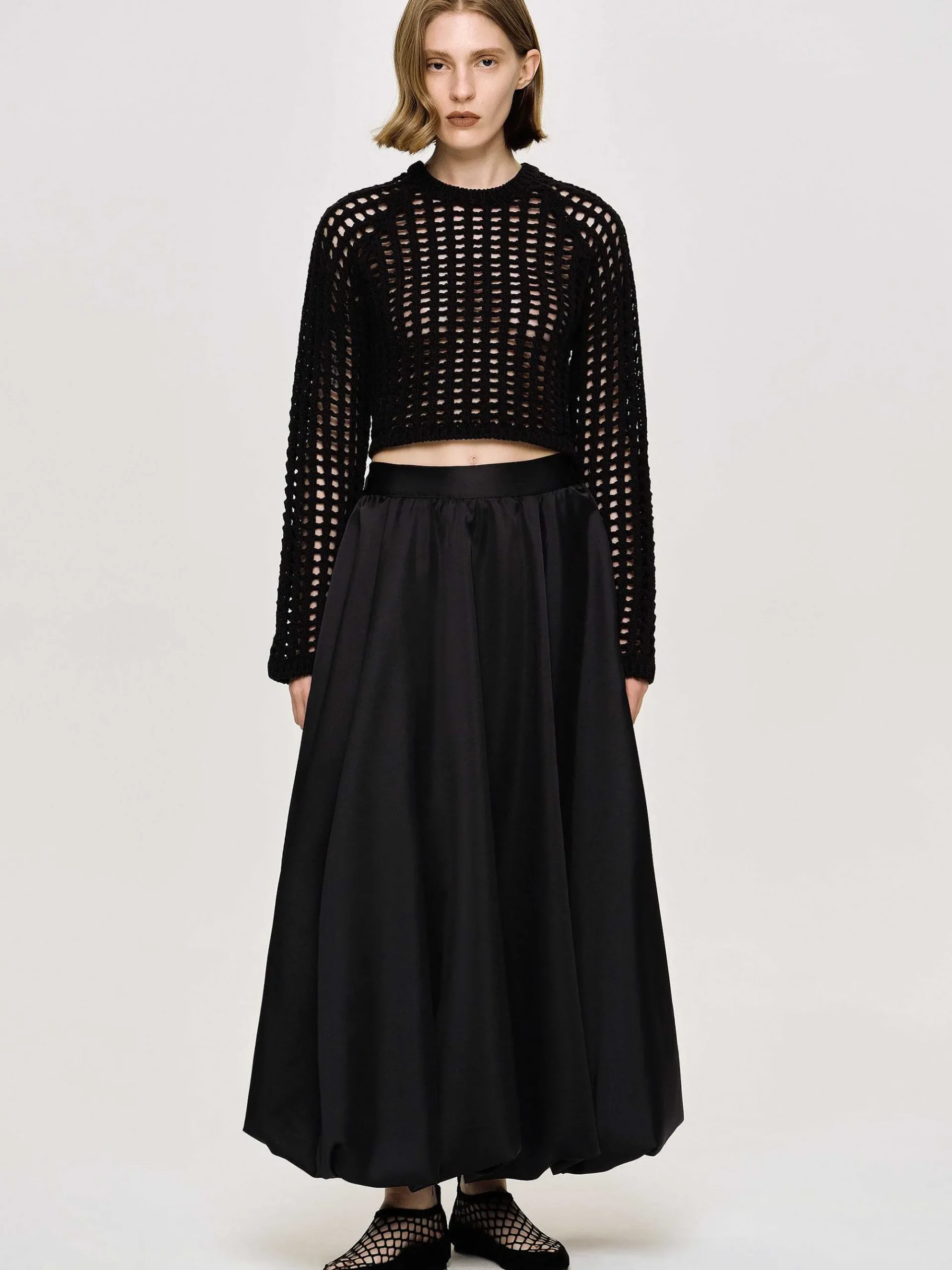 Source Unknown Vêtements-Kaleido Jupe Puffball, Noir
