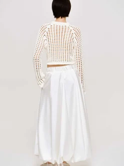 Source Unknown Vêtements-Kaleido Puffball Jupe, Blanc