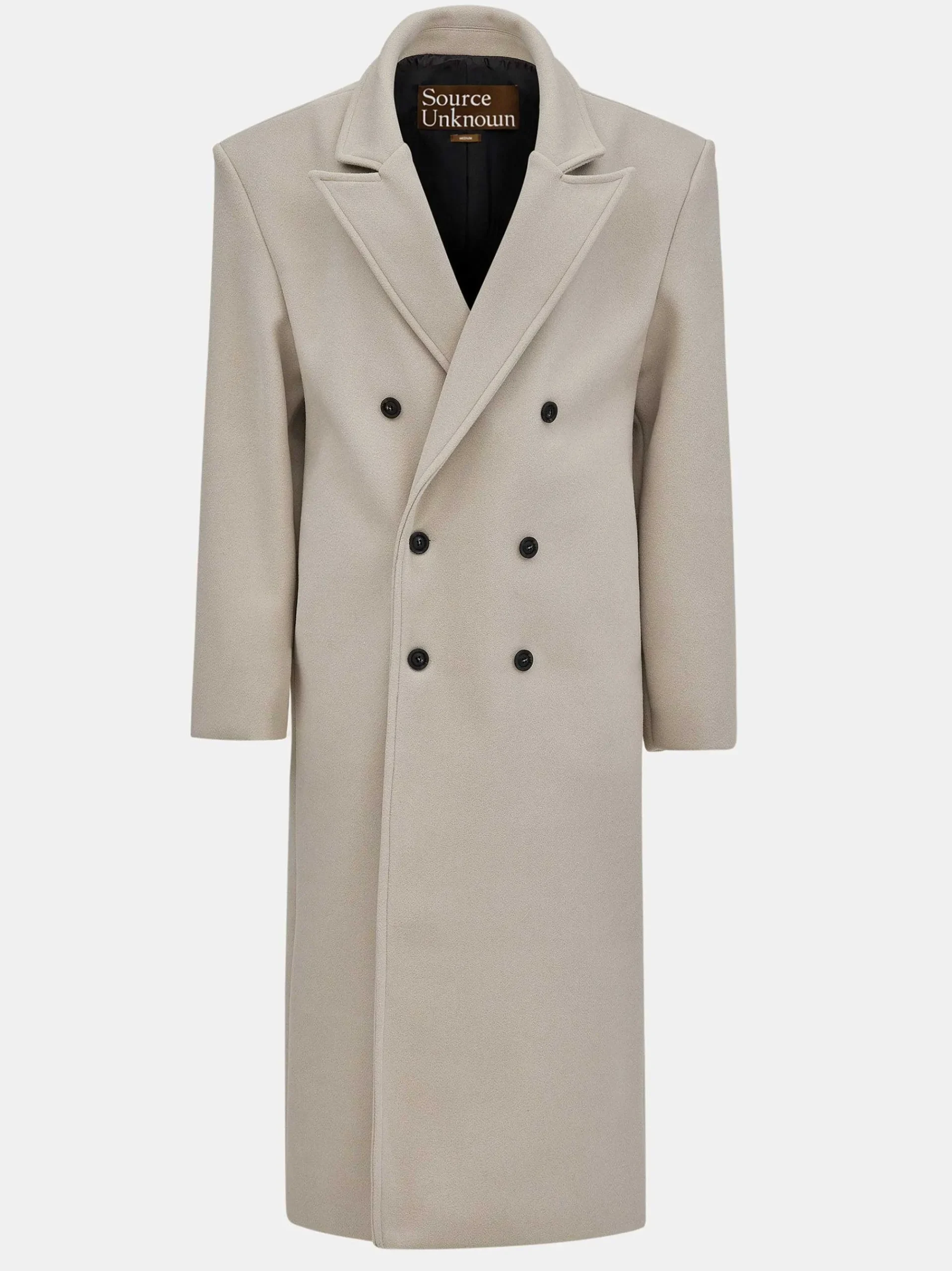 Source Unknown Vêtements D'Exterieur-Manteau Grand-Pere Surdimensionne Wallis, Beige