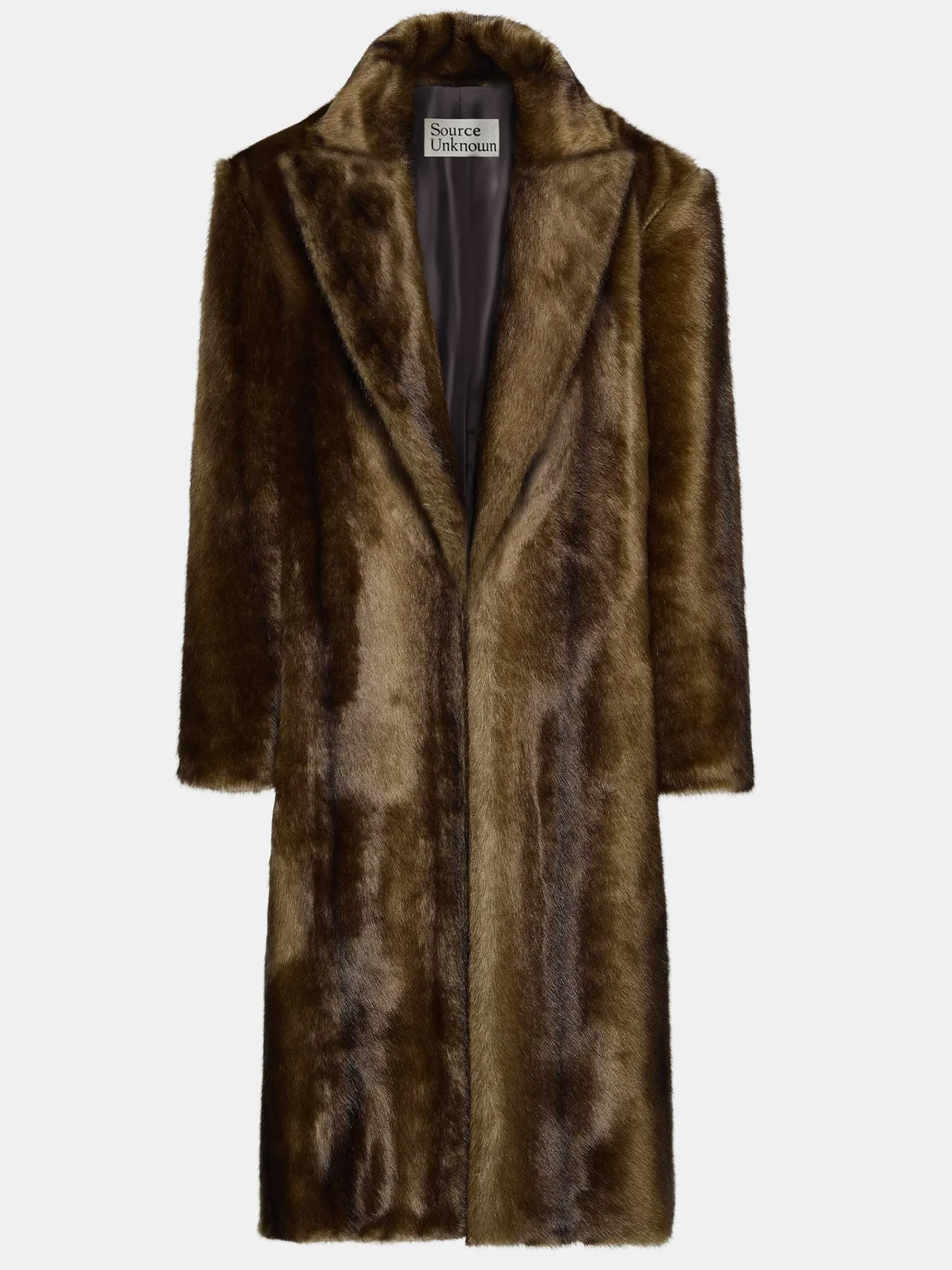 Source Unknown Vêtements-Manteau Grand-Pere Surdimensionne En Fourrure Wallis, Expresso
