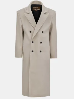 Source Unknown Vêtements-Manteau Grand-Pere Surdimensionne Wallis, Beige