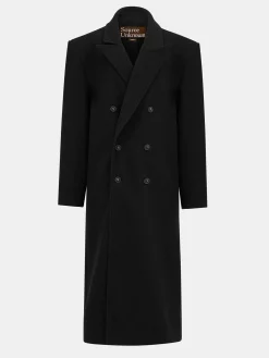 Source Unknown Vêtements-Manteau Grand-Pere Surdimensionne Wallis, Noir
