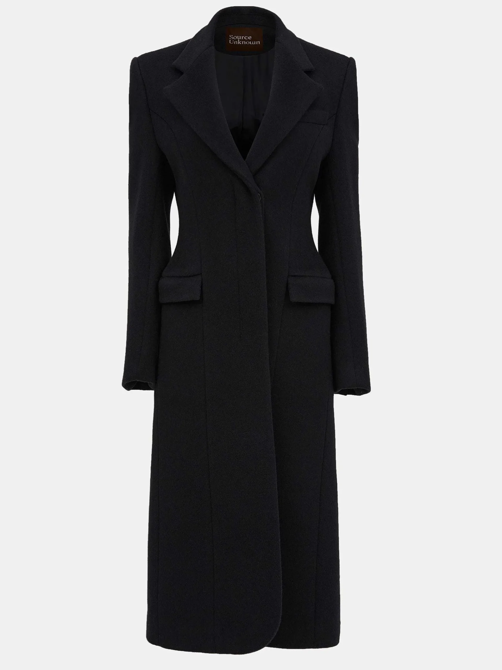Source Unknown Vêtements D'Exterieur-Manteau Sablier Holin, Noir