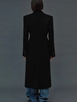 Source Unknown Vêtements D'Exterieur-Manteau Sablier Holin, Noir