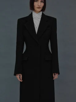 Source Unknown Vêtements-Manteau Sablier Holin, Noir