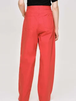 Source Unknown Vêtements-Pantalon A Jambe Cylindrique, Rouge