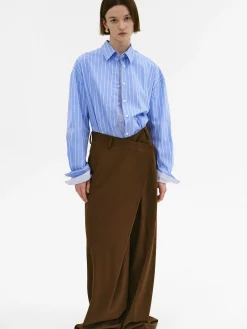 Source Unknown Vêtements-Pantalon Croise Rennert, Marron Selle