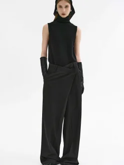 Source Unknown Vêtements-Pantalon Croise Rennert, Noir