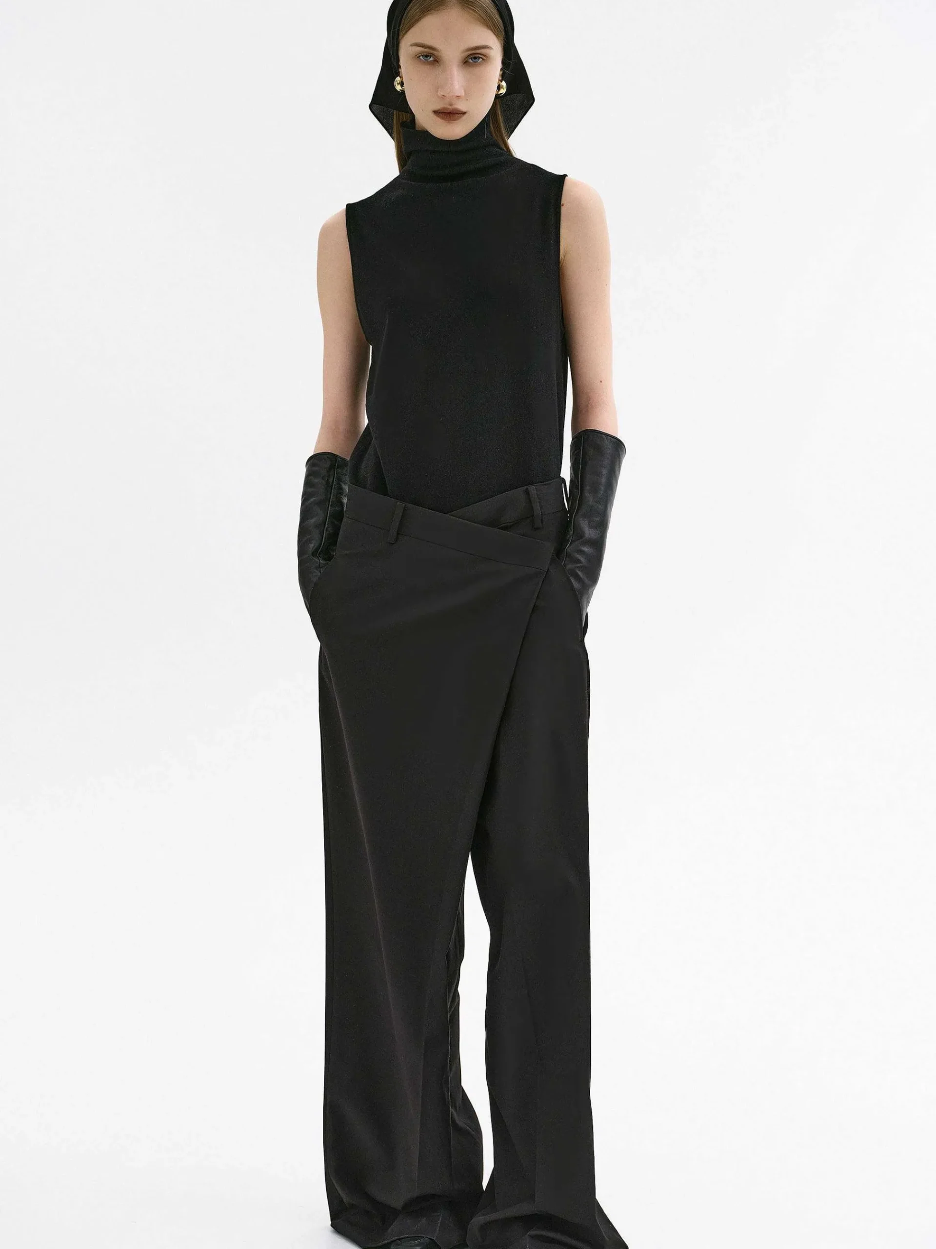 Source Unknown Bas-Pantalon Croise Rennert, Noir
