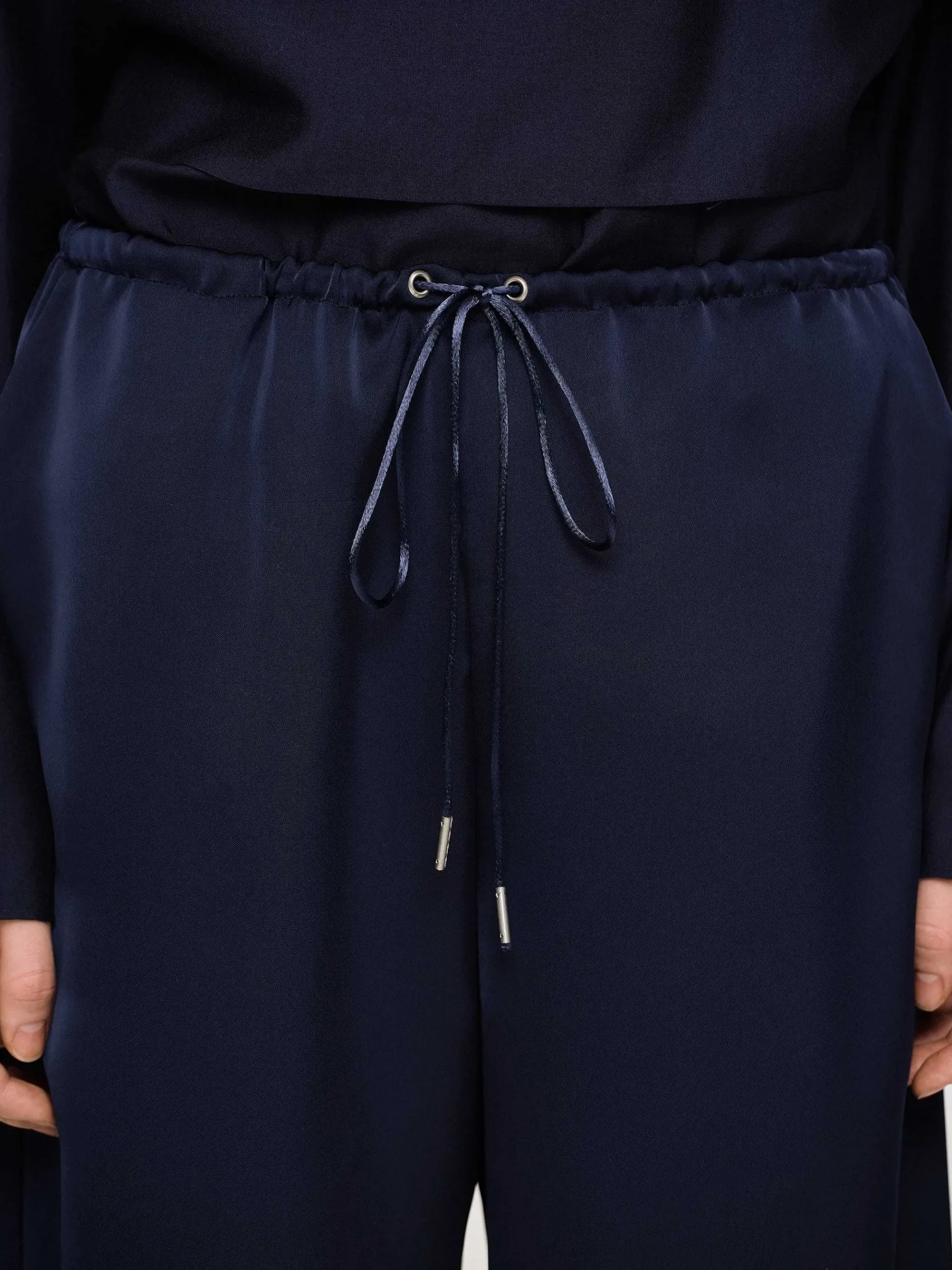 Source Unknown Vêtements-Pantalon De Jogging En Satin, Bleu Marine