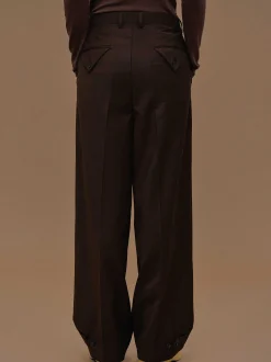 Source Unknown Vêtements-Pantalon Decontracte A Poche Triangulaire, Fondant