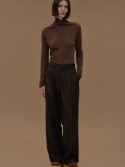 Source Unknown Vêtements-Pantalon Decontracte A Poche Triangulaire, Fondant