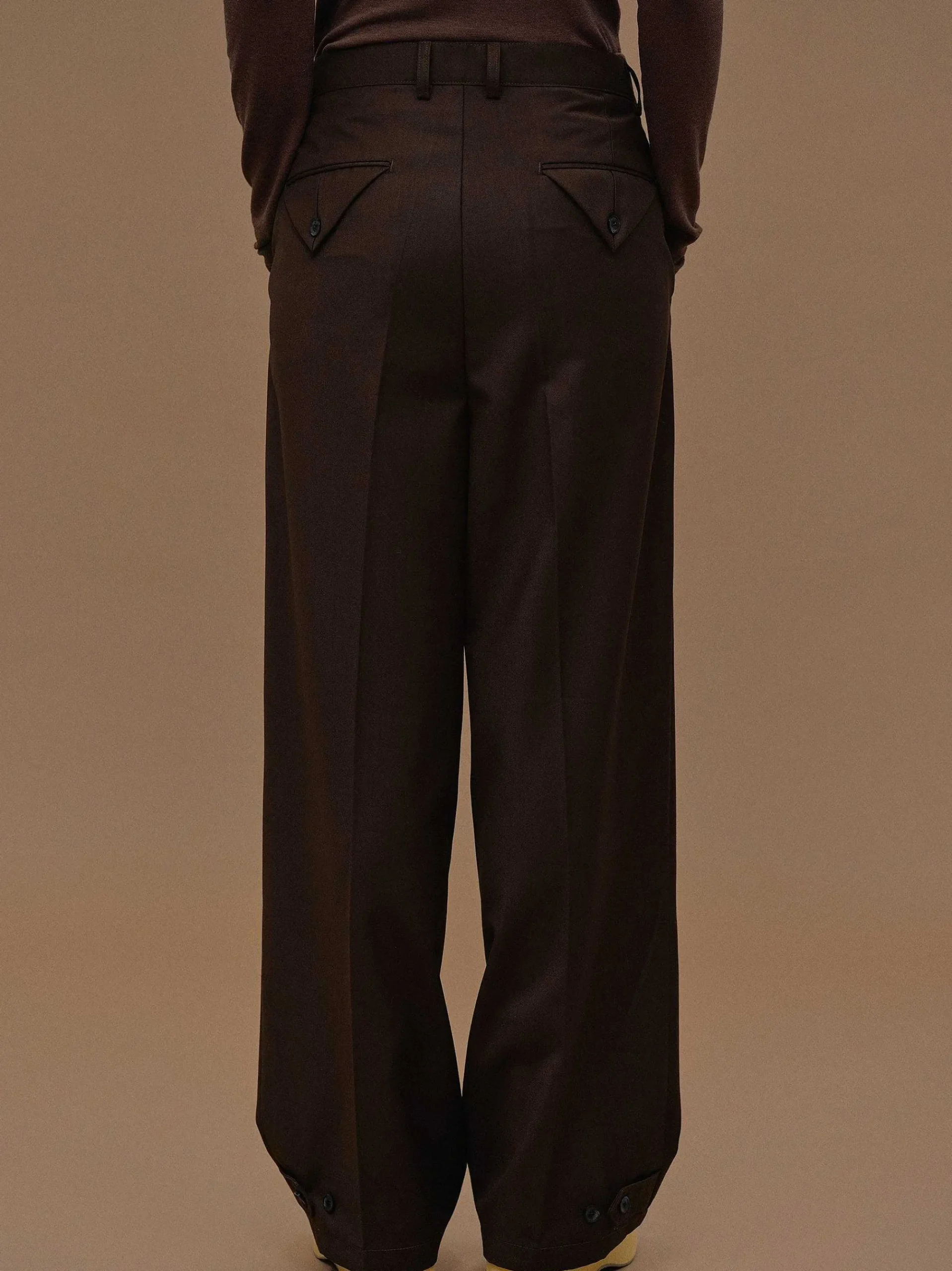Source Unknown Bas-Pantalon Decontracte A Poche Triangulaire, Fondant