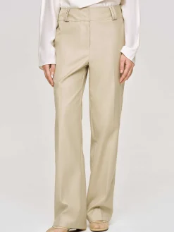 Source Unknown Vêtements-Pantalon Droit En Gabardine, Beige