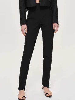 Source Unknown Vêtements-Pantalon Slim Coupe En Biais Tyia, Noir