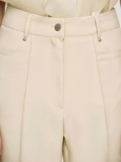 Source Unknown Bas-Pantalon Slim Froisse, Beurre