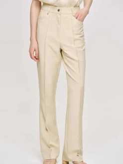 Source Unknown Vêtements-Pantalon Slim Froisse, Beurre
