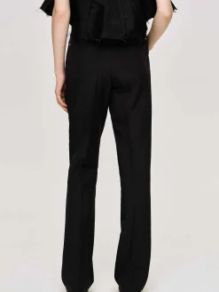 Source Unknown Vêtements-Pantalon Slim Froisse, Noir