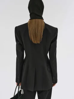 Source Unknown Vêtements-Poldo Sablier Blazer, Noir