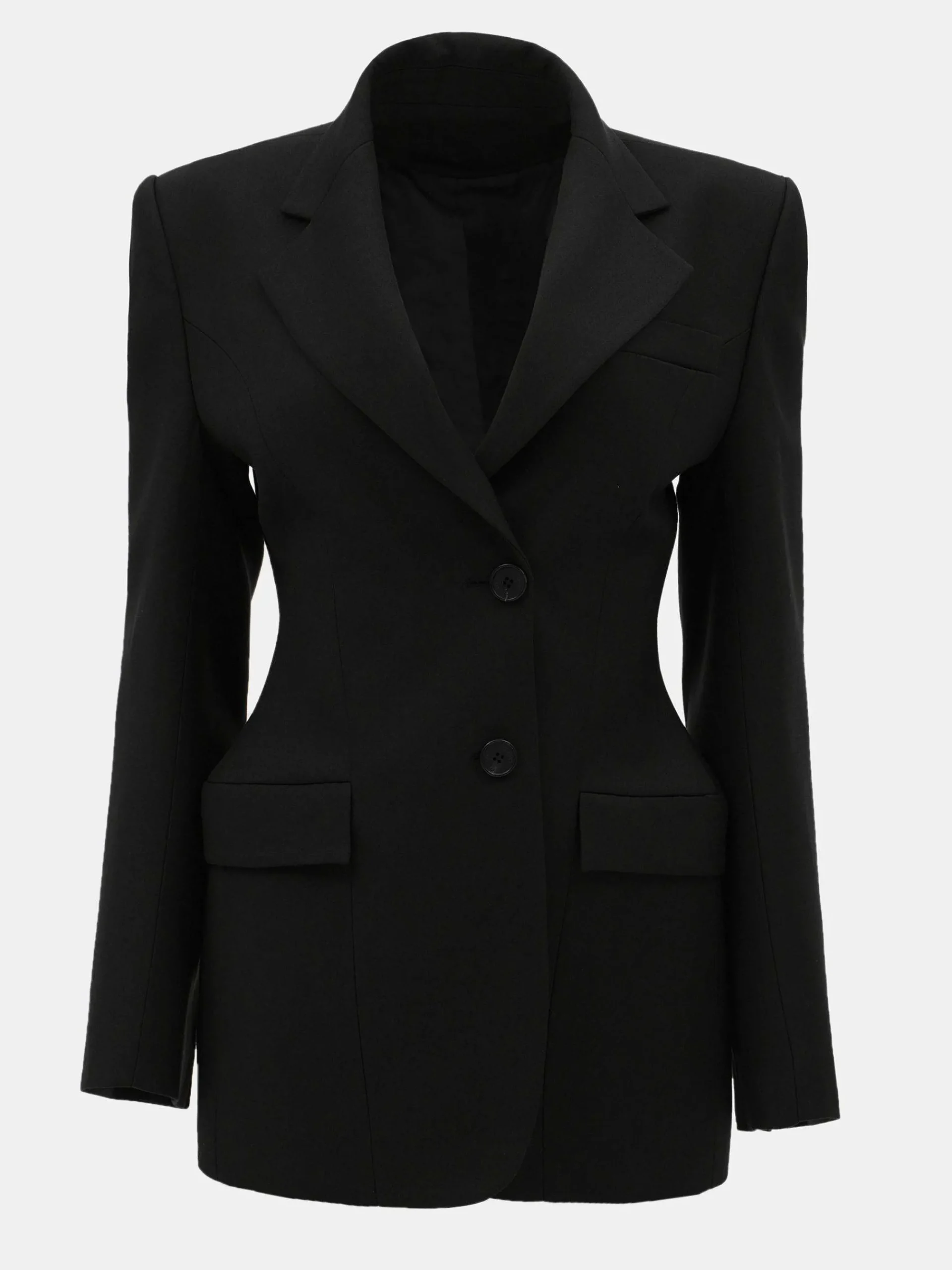 Source Unknown Vêtements D'Exterieur-Poldo Sablier Blazer, Noir