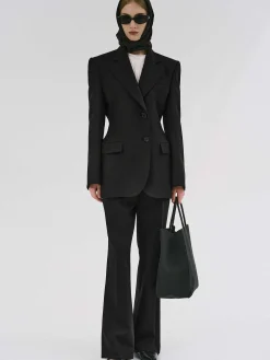 Source Unknown Vêtements D'Exterieur-Poldo Sablier Blazer, Noir