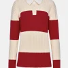 Source Unknown Accessoires-Polo En Tricot Surdimensionne Matias, Rouge