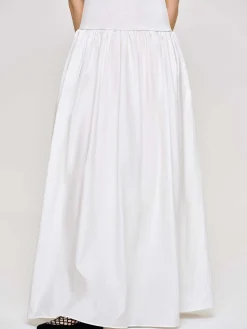 Source Unknown Robes-Robe Debardeur Amal Taille Basse Racer, Blanc