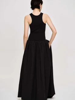 Source Unknown Vêtements-Robe Debardeur Amal Taille Basse Racer, Noir