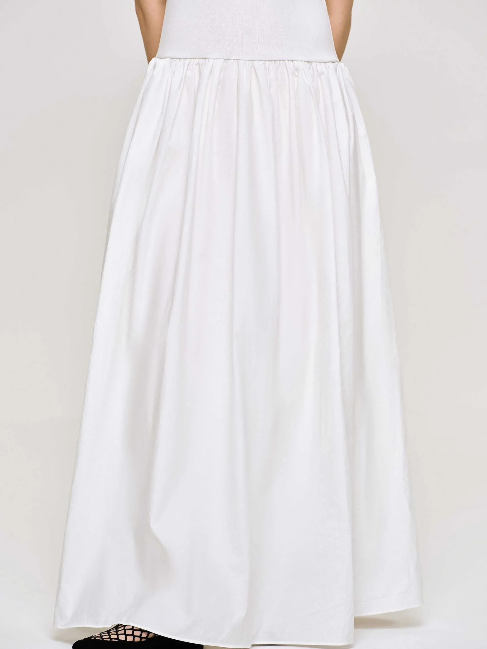 Source Unknown Vêtements-Robe Debardeur Amal Taille Basse Racer, Blanc