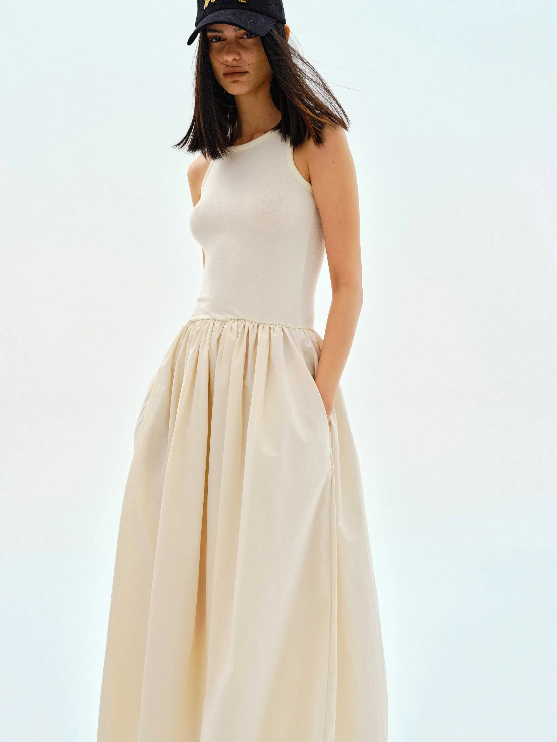 Source Unknown Vêtements-Robe Debardeur En Coton, Tofu
