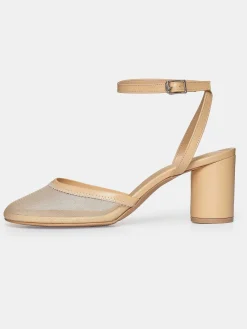 Source Unknown Chaussures Et Sacs-Sandales A Bout En Maille Noa, Camel