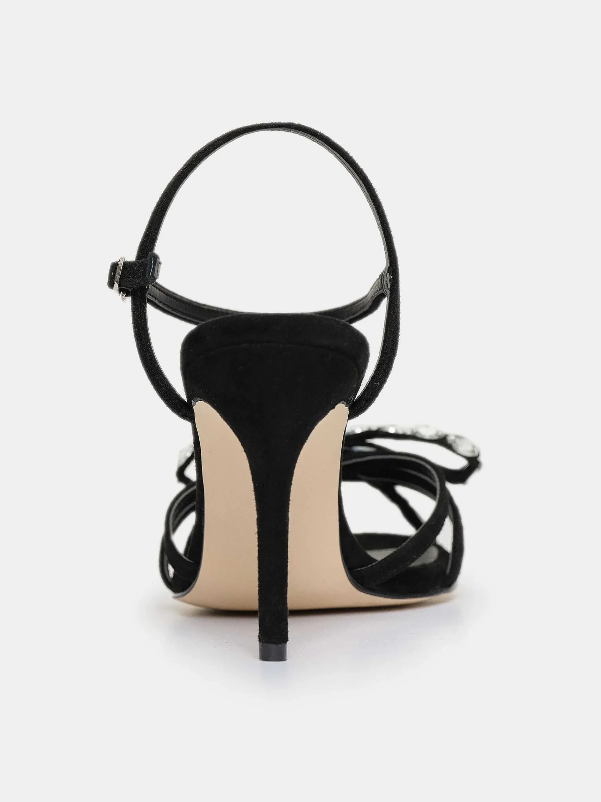 Source Unknown Chaussures Et Sacs-Sandales A Talons Bijoux A Bout Ouvert Micol, Noir