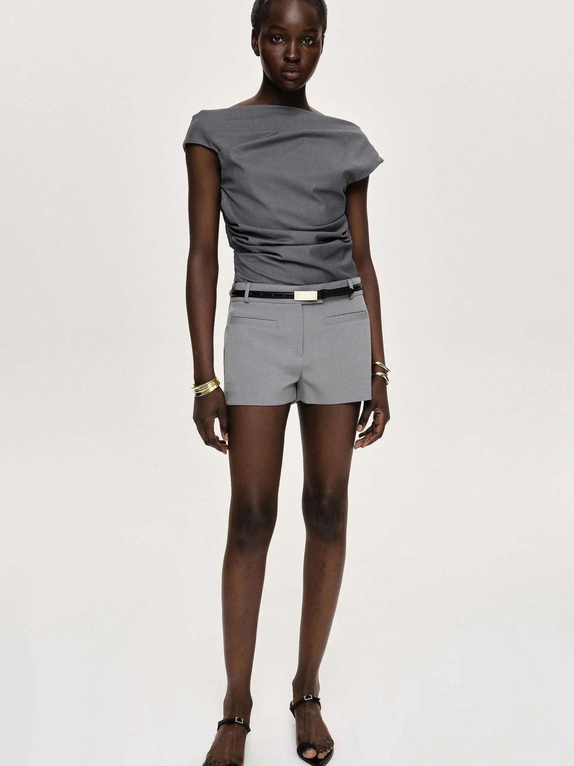 Source Unknown Vêtements-Short A Poche Passepoilee Ulna, Gris