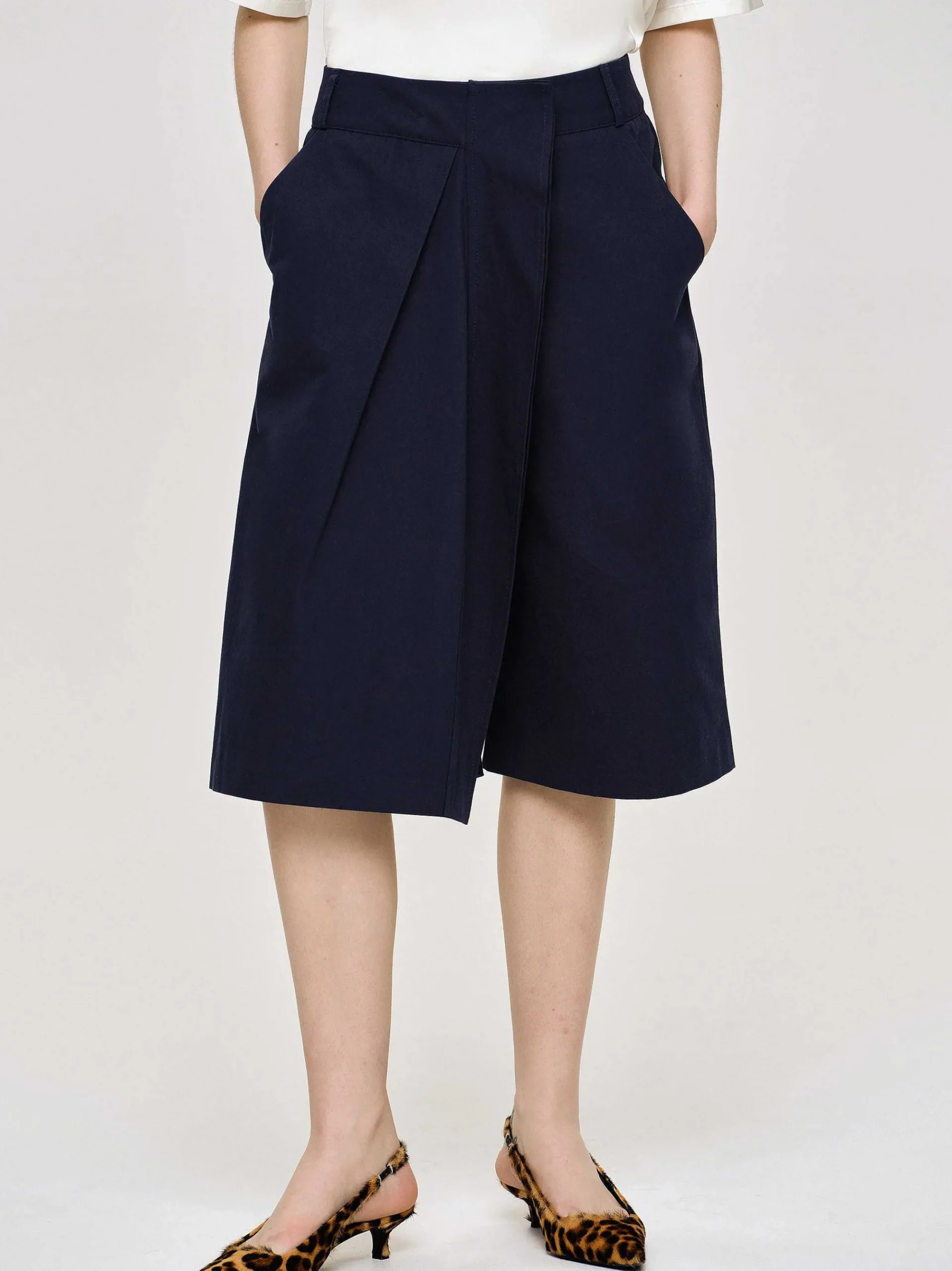 Source Unknown Bas-Short Enveloppe En Coton, Bleu Marine