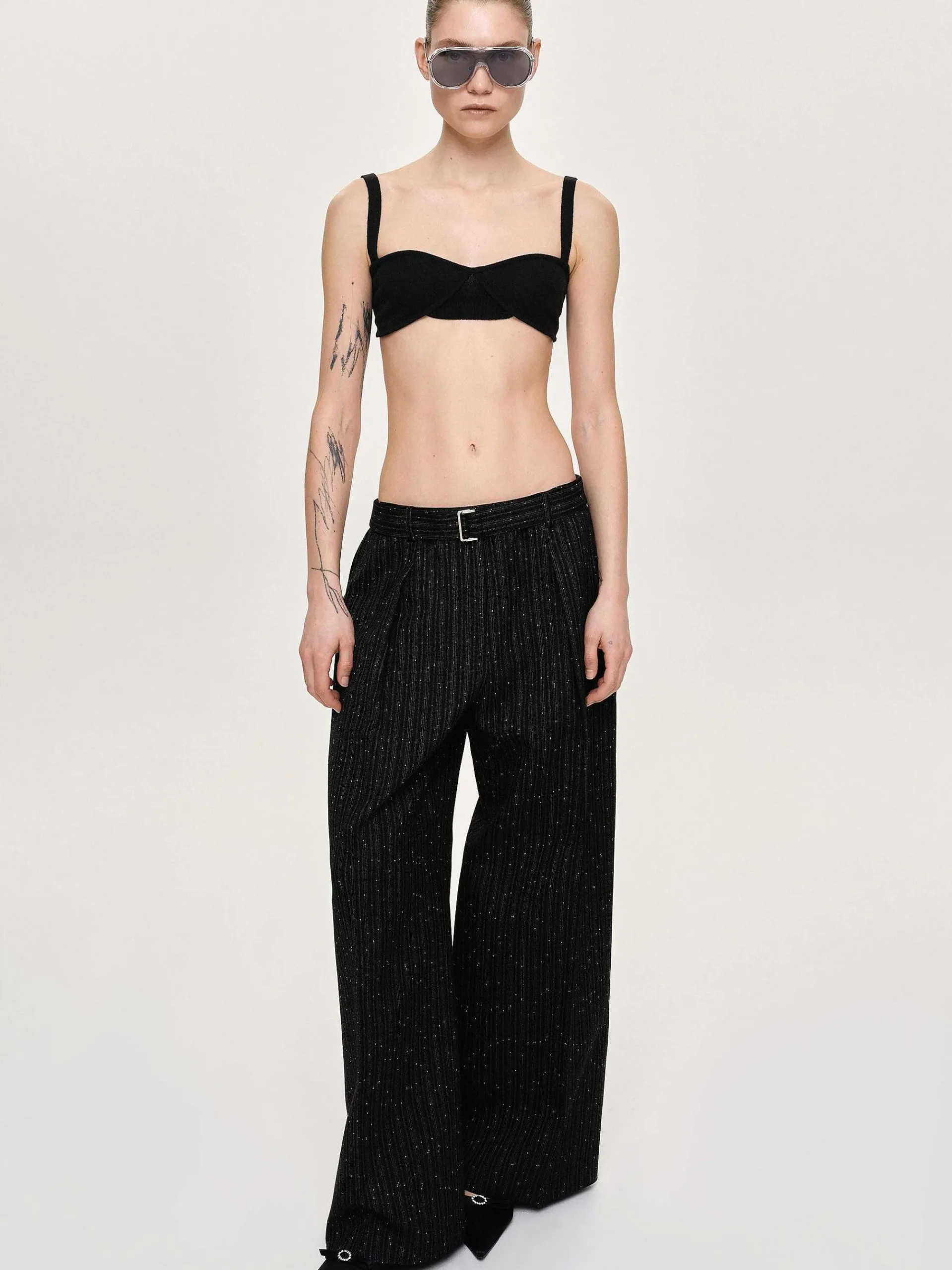 Source Unknown Vêtements-Soutien-Gorge En Tricot Cotele, Noir