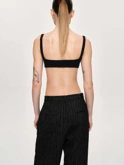 Source Unknown Vêtements-Soutien-Gorge En Tricot Cotele, Noir