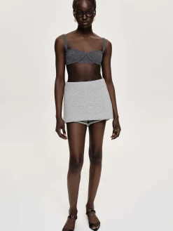 Source Unknown Tricots-Soutien-Gorge En Tricot Cotele, Charbon De Bois